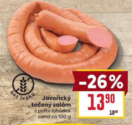 Javořický točený salám