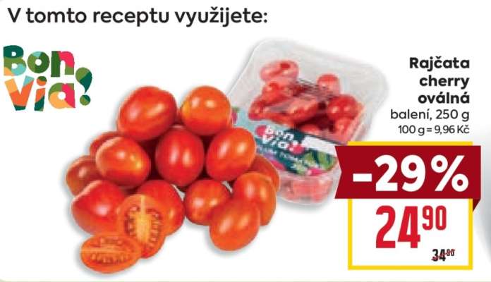 Rajčata cherry oválná