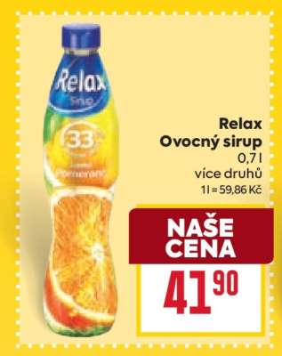 Relax Ovocný sirup
