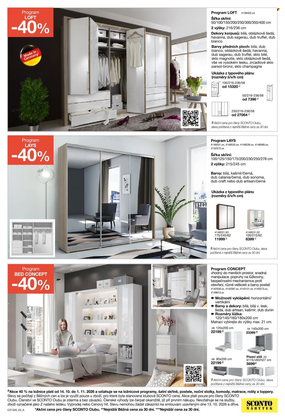 Leták SCONTO NÁBYTEK - 14.10.2026 - 10.11.2026. Strana 3