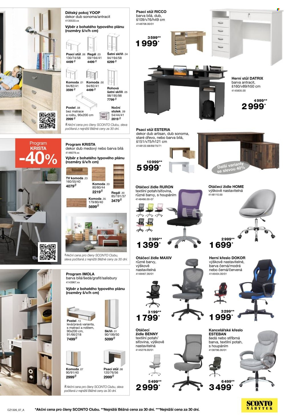 Leták SCONTO NÁBYTEK - 14.10.2026 - 10.11.2026. Strana 7