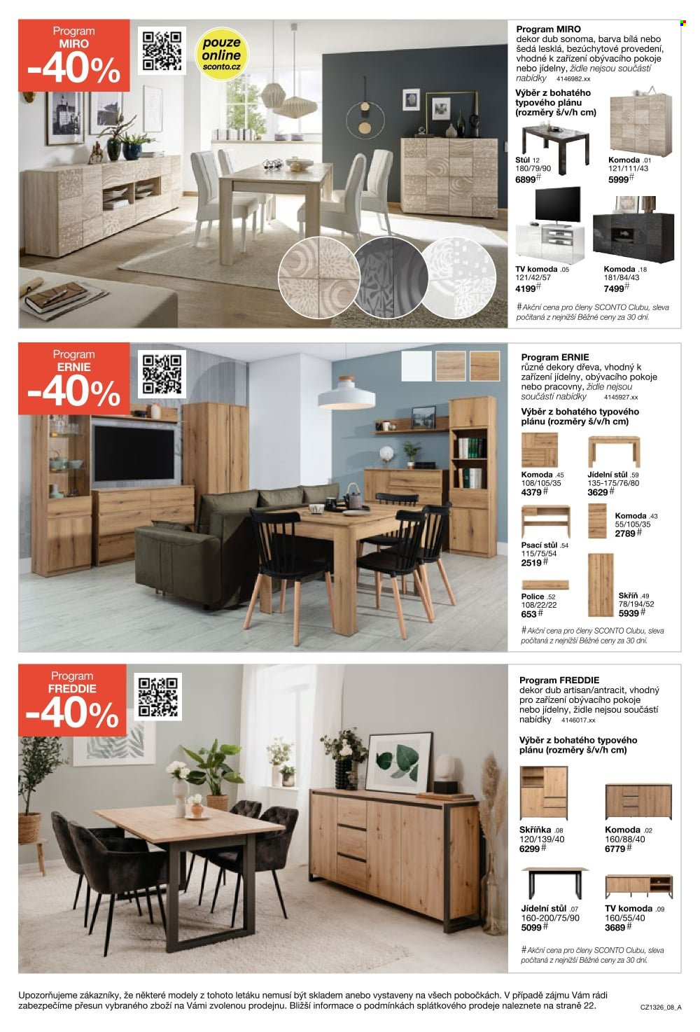 Leták SCONTO NÁBYTEK - 14.10.2026 - 10.11.2026. Strana 8
