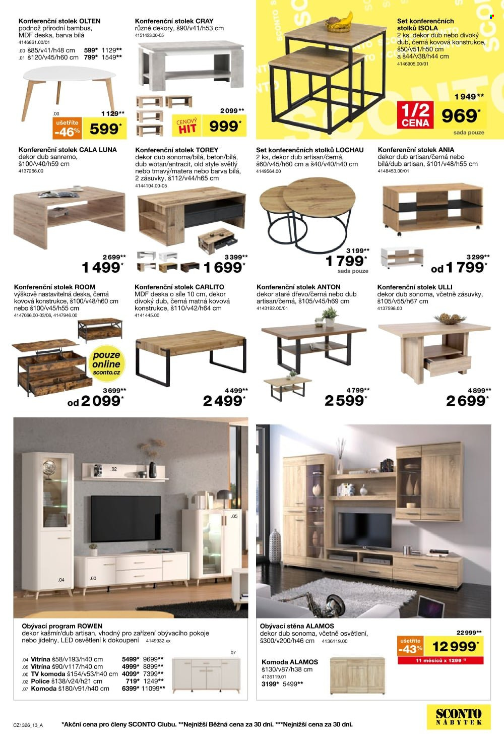 Leták SCONTO NÁBYTEK - 14.10.2026 - 10.11.2026. Strana 13