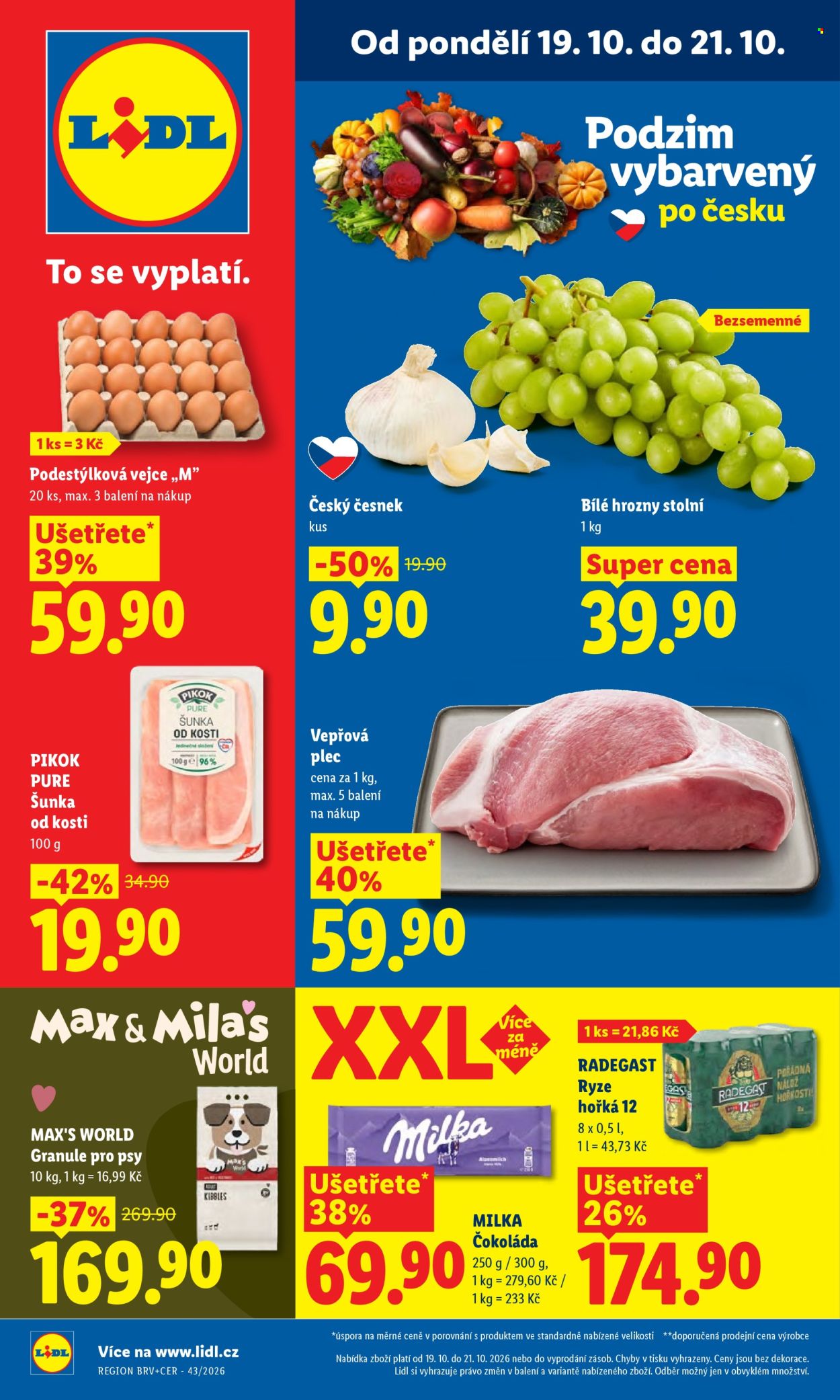 Leták Lidl - 19.10.2026 - 21.10.2026. Strana 1