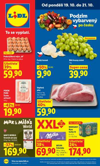 Leták Lidl - 19.10.2026 - 21.10.2026.