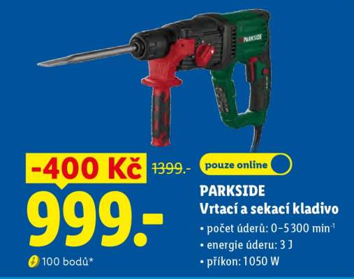 Parkside Vrtací a sekací kladivo