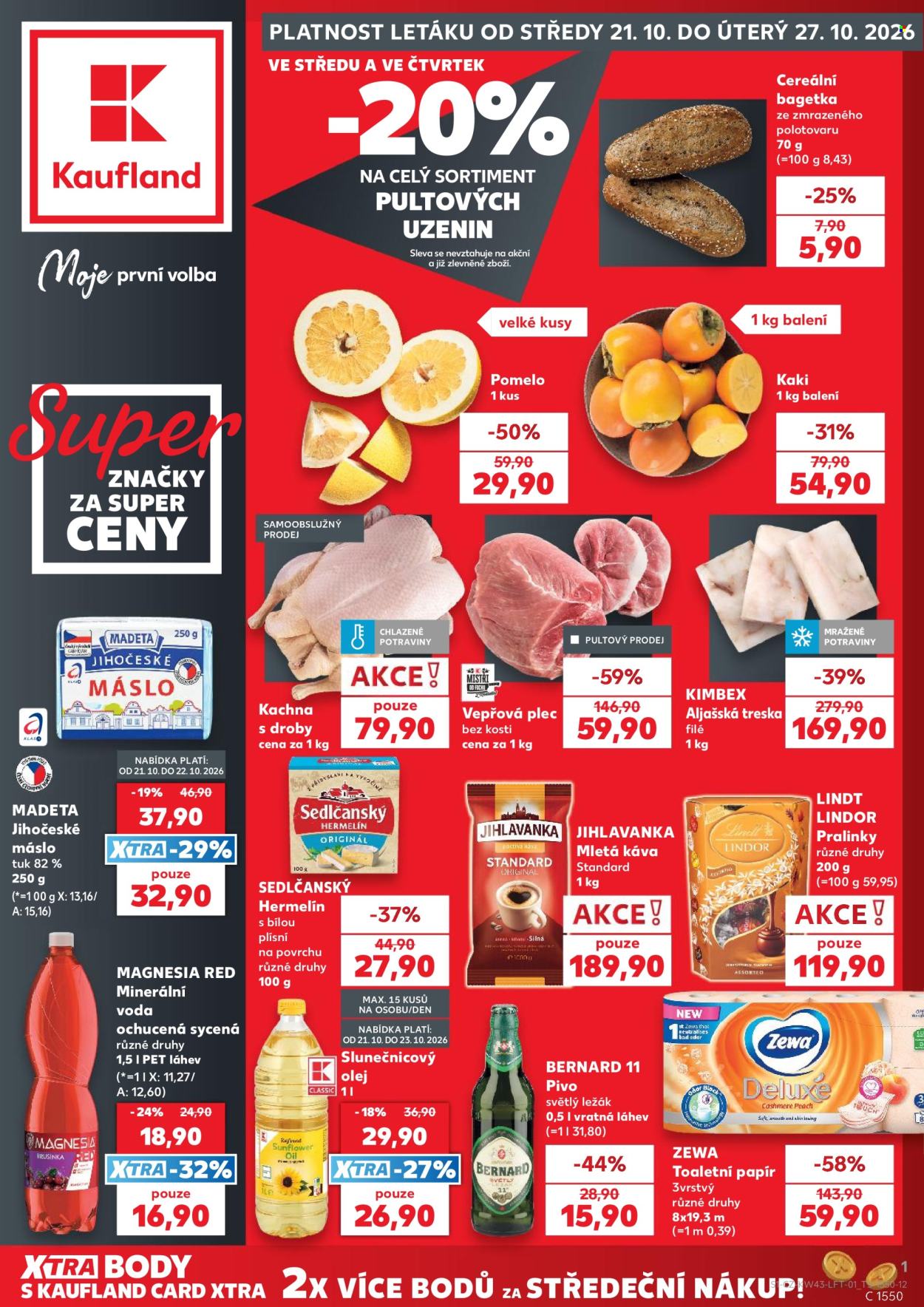 Leták Kaufland - 21.10.2026 - 27.10.2026. Strana 1