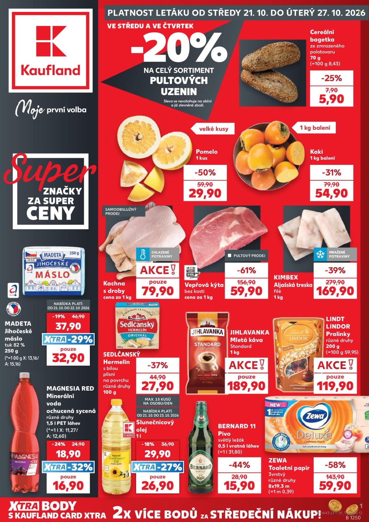 Leták Kaufland - 21.10.2026 - 27.10.2026. Strana 1