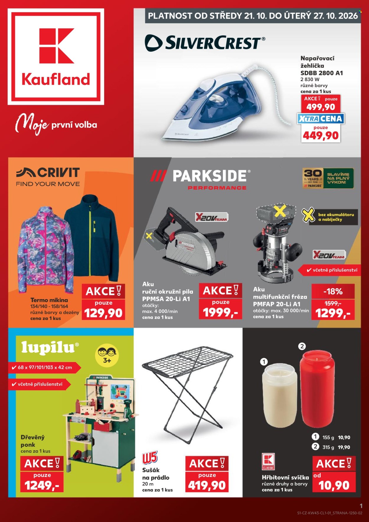 Leták Kaufland - 21.10.2026 - 27.10.2026. Strana 1