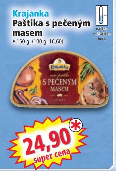 Krajanka Paštika s pečeným masem