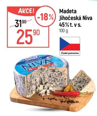 Madeta Jihočeská Niva 45 % t. v s.