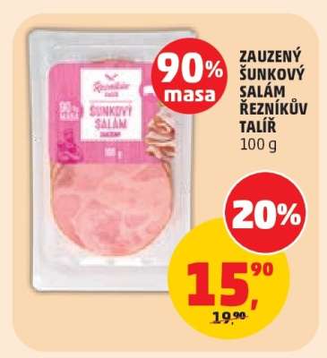ZAUZENÝ ŠUNKOVÝ SALÁM ŘEZNÍKŮV TALÍŘ