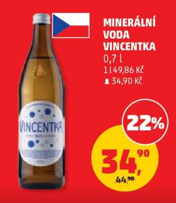 MINERÁLNÍ VODA VINCENTKA