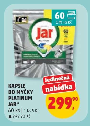 KAPSLE DO MYČKY PLATINUM JAR*