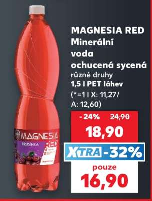MAGNESIA RED Minerální voda
