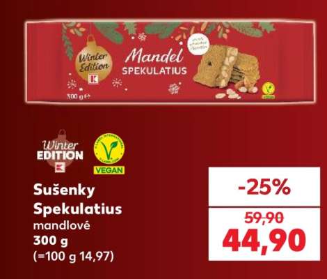 Sušenky Spekulatius mandlové