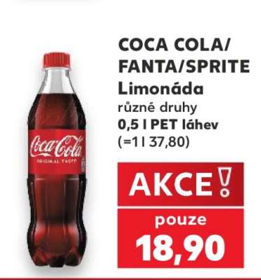 COCA-COLA/ FANTA/ SPRITE Limonáda