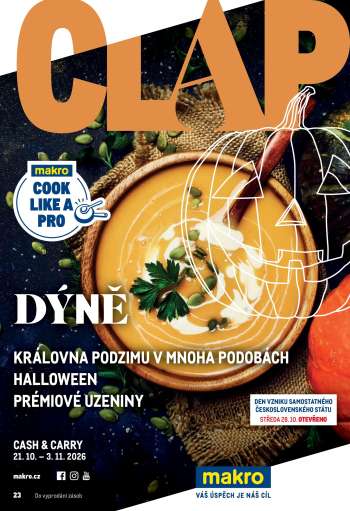 Leták MAKRO - 21.10.2026 - 3.11.2026.