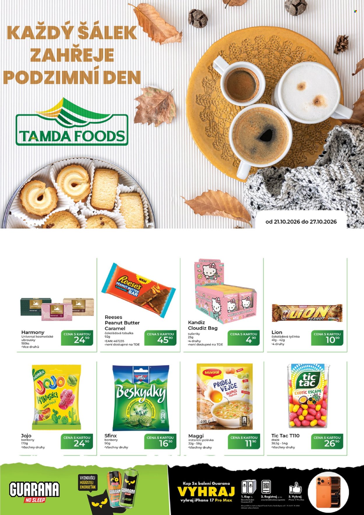 Leták Tamda Foods - 21.10.2026 - 27.10.2026. Strana 1
