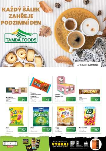 Leták Tamda Foods - 21.10.2026 - 27.10.2026.