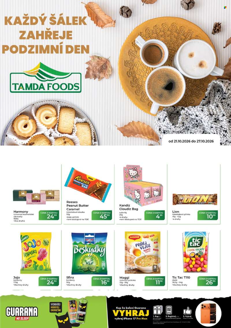 Leták Tamda Foods - 21.10.2026 - 27.10.2026.