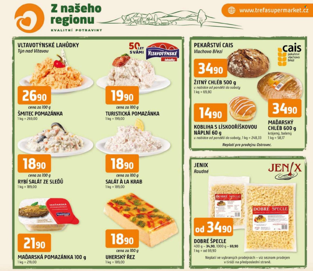 Leták TREFA coop - 21.10.2026 - 27.10.2026. Strana 1