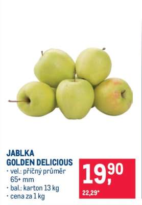 Jablka Golden Delicious
