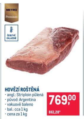 Hovězí roštěná