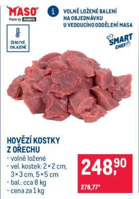 HOVĚZÍ KOSTKY Z OŘECHU