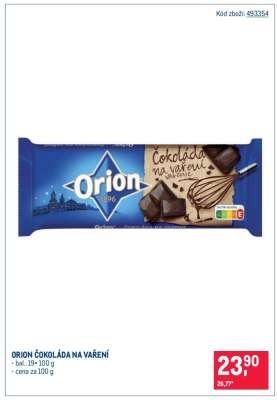 Orion Čokoláda na vaření