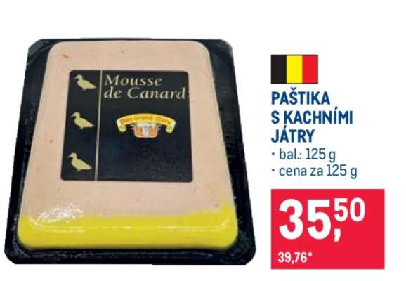 Paštika s kachními játry