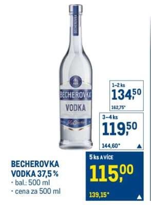 BECHEROVKA VODKA 37,5 %