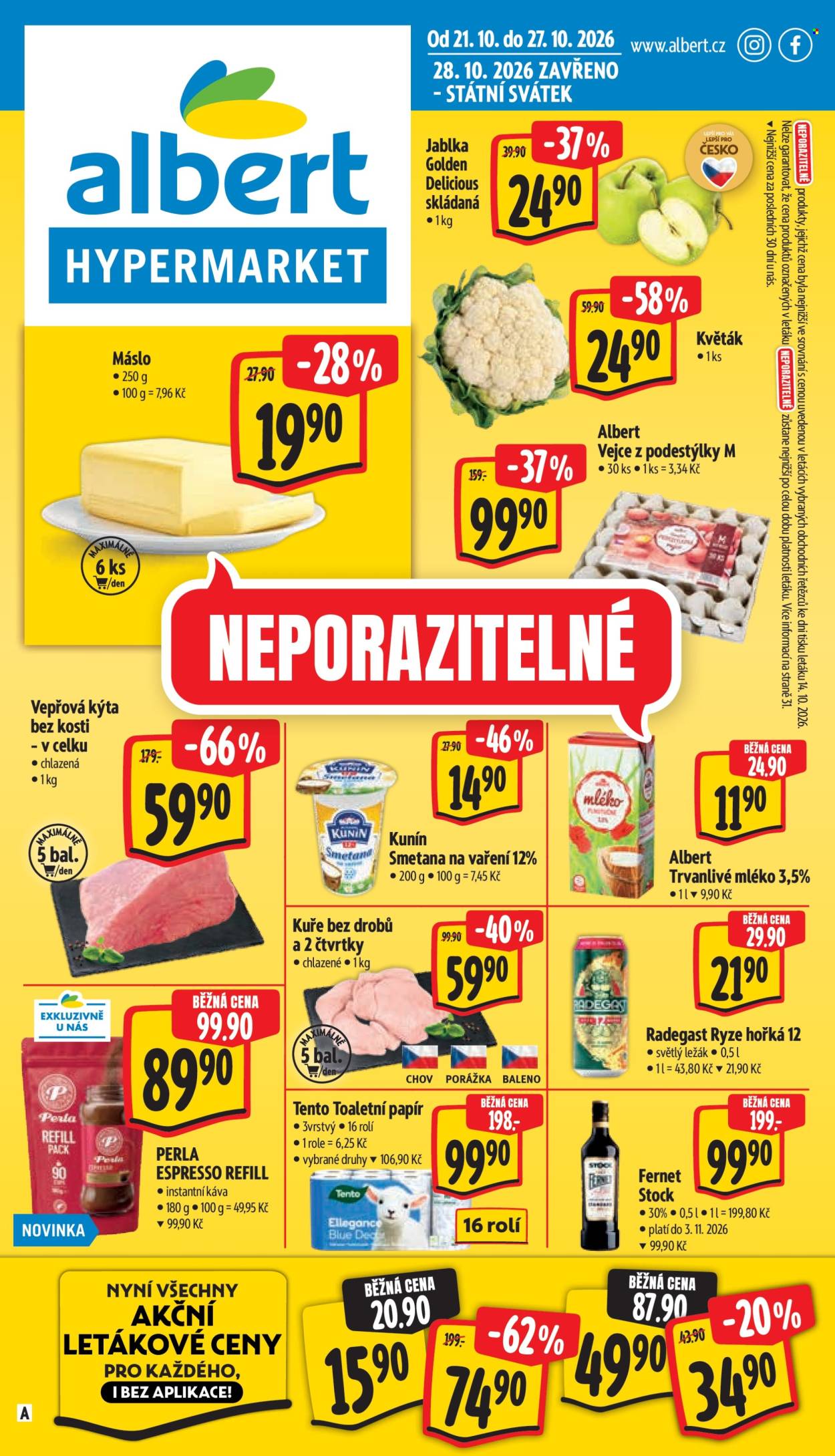 Leták Albert Hypermarket - 21.10.2026 - 27.10.2026. Strana 1
