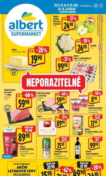 Leták Albert Supermarket - 21.10.2026 - 27.10.2026.