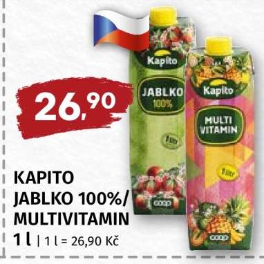 KAPITO JABLKO 100%, MULTIVITAMIN