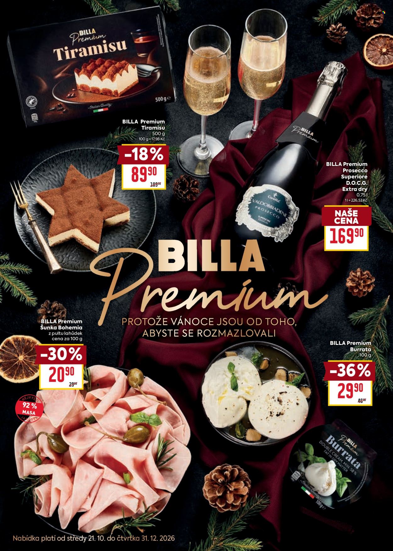 Leták BILLA - 21.10.2026 - 31.12.2026. Strana 1