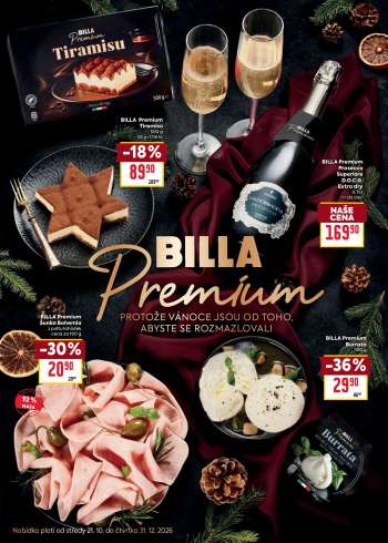 Leták BILLA - 21.10.2026 - 31.12.2026.
