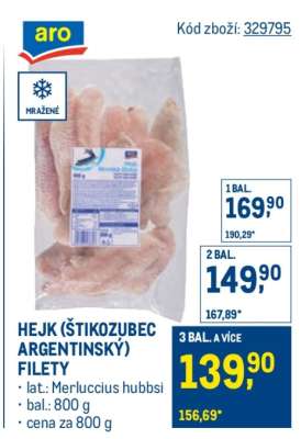 Hejk (Štikozubec argentinský), filety
