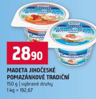 Madeta Jihočeské Pomazánkové tradiční