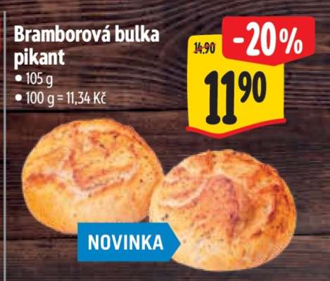 Bramborová bulka pikant