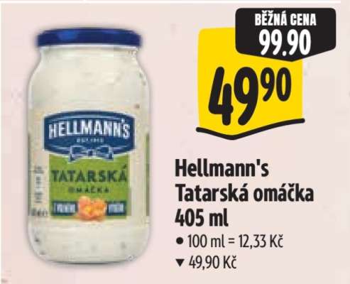 Hellmann’s tatarská omáčka 405 ml