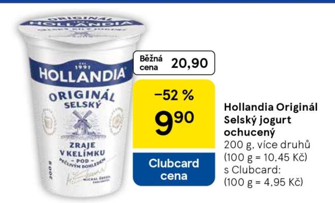 Hollandia Originál Selský jogurt ochucený