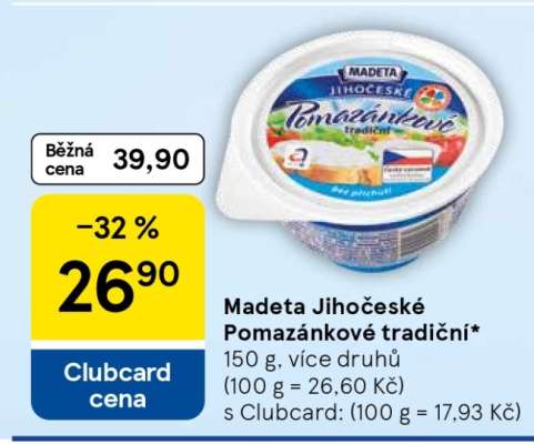 Madeta Jihočeské Pomazánkové tradiční