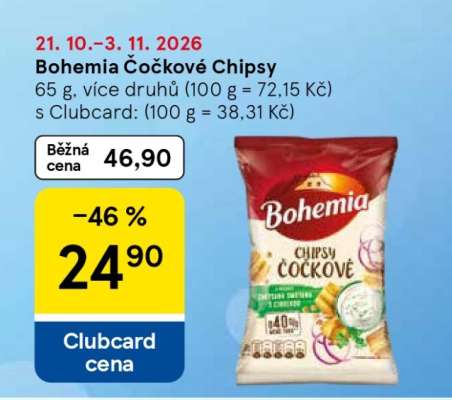 Bohemia Čočkové chipsy
