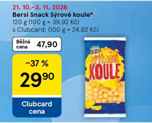 BERSI SNACK SÝROVÉ KOULE