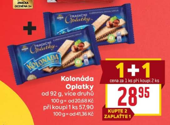 Kolonáda oplatky