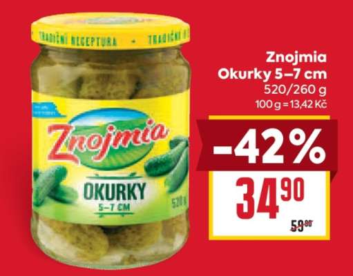 Znojmia Okurky 5–7 cm