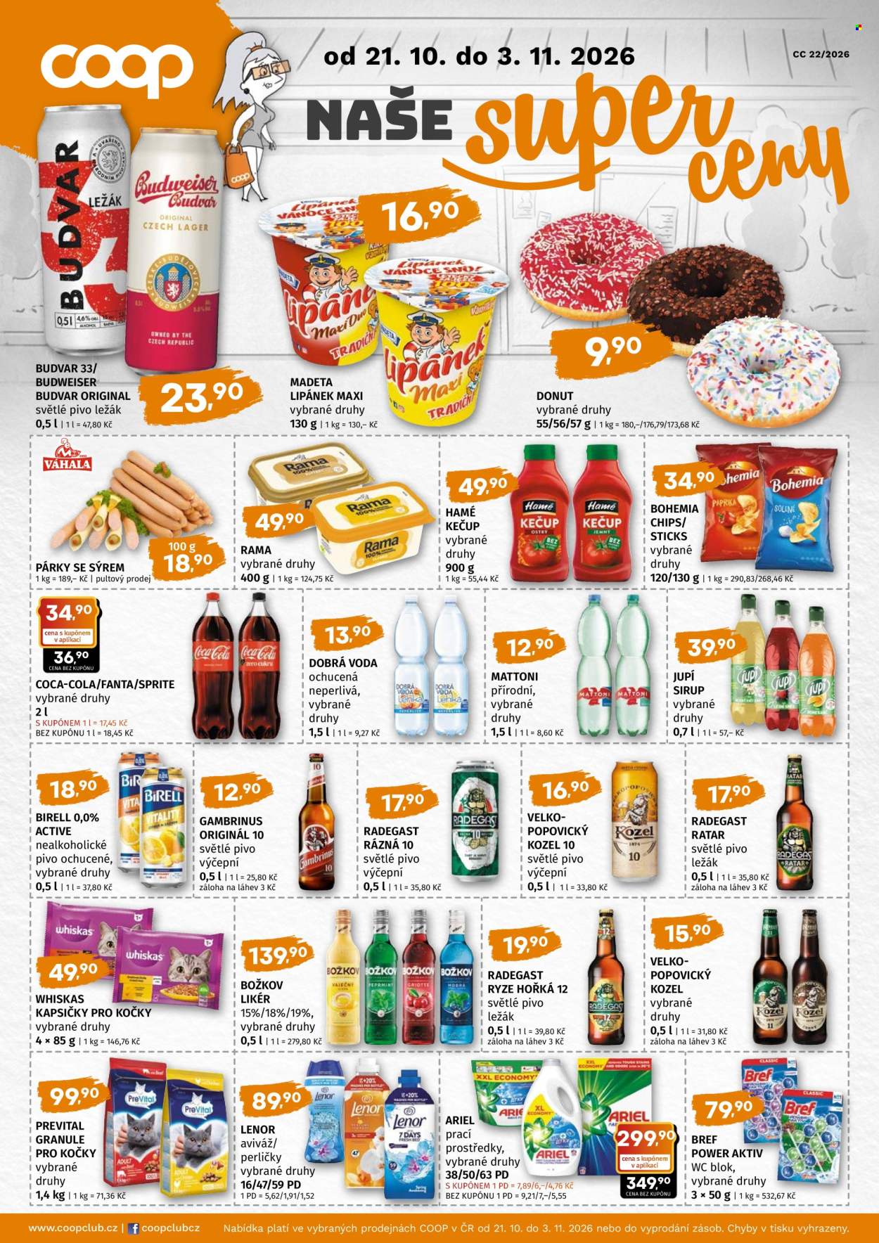 Leták coop TUTY - 21.10.2026 - 3.11.2026. Strana 1