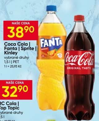 Coca-Cola, Fanta, Sprite, Kinley