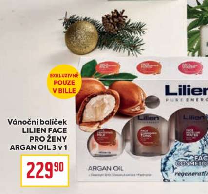 Vánoční balíček LILIEN FACE PRO ŽENY ARGAN OIL 3 v 1